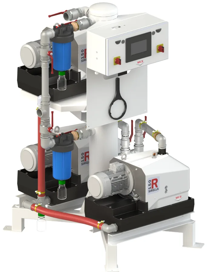 MILS HOSPIVAC SIRELLA Vacuum System — Medical vacuum systems